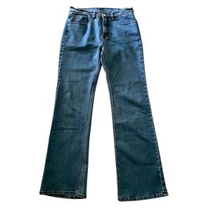 Christine Alexander Swarovski women’s blue jeans